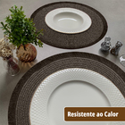 8 Jogo Americano Redondo Mesa Posta Sousplat Luxo Pvc Mmr