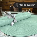 8 Jogo Americano Redondo Mesa Posta Sousplat Luxo Pvc Mvd