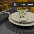 8 Jogo Americano Redondo Mesa Posta Sousplat Luxo Pvc Pmcz
