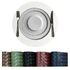 8 Jogo Americano Redondo Sousplat Mesa Posta Luxo Trm Br