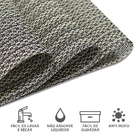 8 Jogo Americano Redondo Tela Trançado Trama Rústico Mr