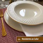 8 Jogo Americano Roma Alto Padrão Impermeável Pvc Ja - Jambo