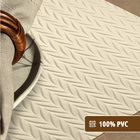 8 Jogo Americano Roma Alto Padrão Impermeável Pvc Mf - Marfim