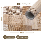 8 Jogo Americano Sisal Impermeável Pvc 8 Lugares