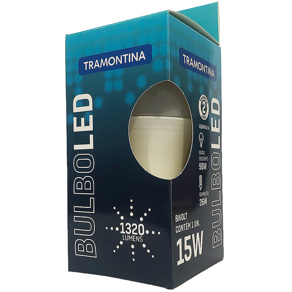 8 Lâmpadas Bulbo Led Tramontina 15w 1320lm A60 Selo Procel Br