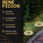 8 Luminária Espeto De Led Jardim Solar Fotocélula Ip65 Grama