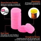 8 Pastilhas Álcool Sólido Queimador Para Fondue Rechaud Hara