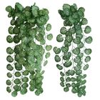 8 Pendentes De Folhagens Begônia Artificiais Com Toque Natura