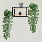 8 Pendentes De Folhagens Begônia Artificiais Com Toque Natura