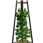 8 Pendentes De Folhagens De Begônia Variegata Artificiais Com