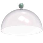 8 Porta Bolo Torta 30cm Verde Menta Cúpula Boleira Doces Peti