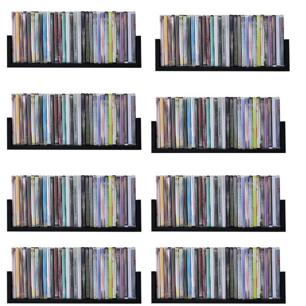 8 Prateleira Para Dvds Cds Game Coleção Jogos