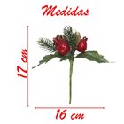 8 Ramos Romã Decoração De Natal Artificial 17cm