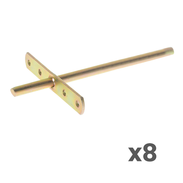 Kit com 8 Suportes com Fixação Aço Invisível 19x10cm Bicromatizado Utilfer