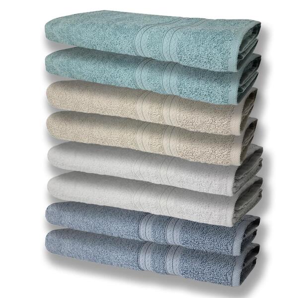 8 Toalhas Grande Super Felpudas E Grossa 80x150 2 Azul 2 Bran