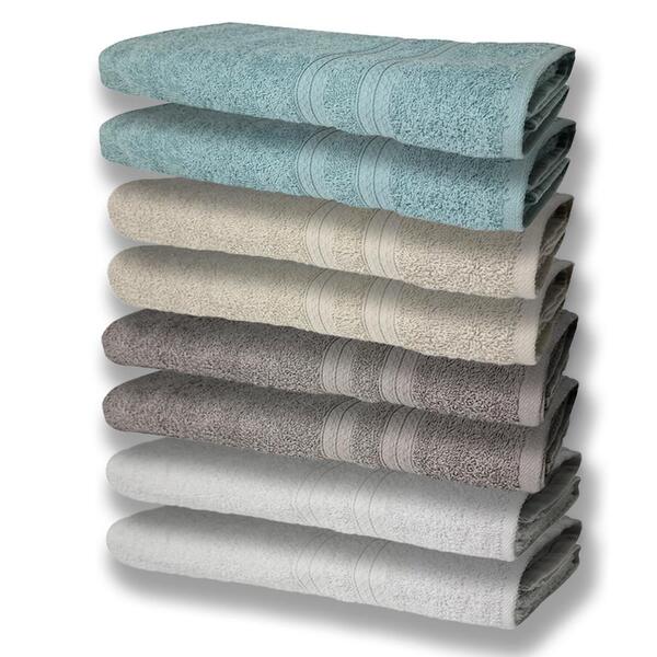 8 Toalhas Grande Super Felpudas E Grossa 80x150 2 Branco 2 Ci