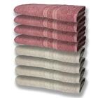 8 Toalhas Grande Super Felpudas E Grossa 80x150 4 Bege 4 Rosê