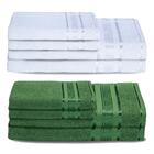 8 Toalhas Super Grossas E Gigante Egito 4 Banhos 4 Rosto Bran