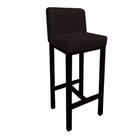 9 Banquetas Bia Suede Marrom E Base Preta -bela Casa Shop