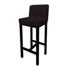 9 Banquetas Bia Suede Marrom E Base Preta -bela Casa Shop