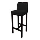 9 Banquetas Bia Suede Preto E Base Preta -bela Casa Shop