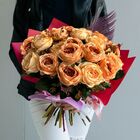 9 Buquê De Flores Artificiais  Rosas Realistas Decoração De A