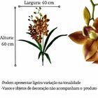 9 Flores De Orquídea Artificial Com Alta Qualidade E Folhagen