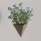 9 Galhos De Véu De Noiva Azul Artificial Perfeitos Para Compo