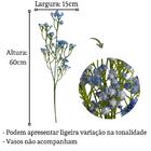 9 Galhos De Véu De Noiva Azul Artificial Perfeitos Para Compo