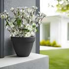 9 Hastes De Cerejeira Branco Artificial 60x25cm Para Festas E