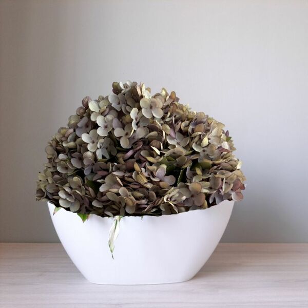 9 Mini Hortênsias Artificiais Flores Delicadas Na Cor Lilás P