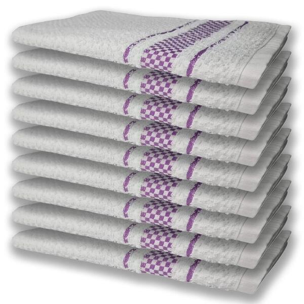 9 Panos De Prato Atoalhado Felpudo Premium Lilás