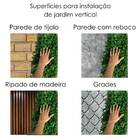 9 Placas De Samambaia 60x40cm Para Jardim Vertical Em Uso Int