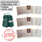 9 Sacos Refil Coletor de Papel Descartável para Aspirador Con