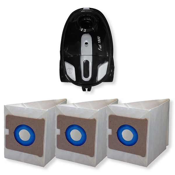 9 Sacos Refil Coletor de Papel Descartável para Aspirador Lenoxx Fast