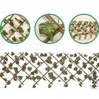 9 Unid. Treliça Em Madeira Com Folhas De Hera Artificial Pequ