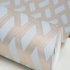 [16m²] Papel De Parede Geométrico Metalizado - Pp318-1 Rolo D