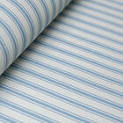 [16m²] Papel De Parede Listras Verticias Branco E Azul Jeans