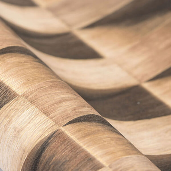 [16m²] Papel De Parede Madeira Geométrico 3d - Pp222 Rolo De