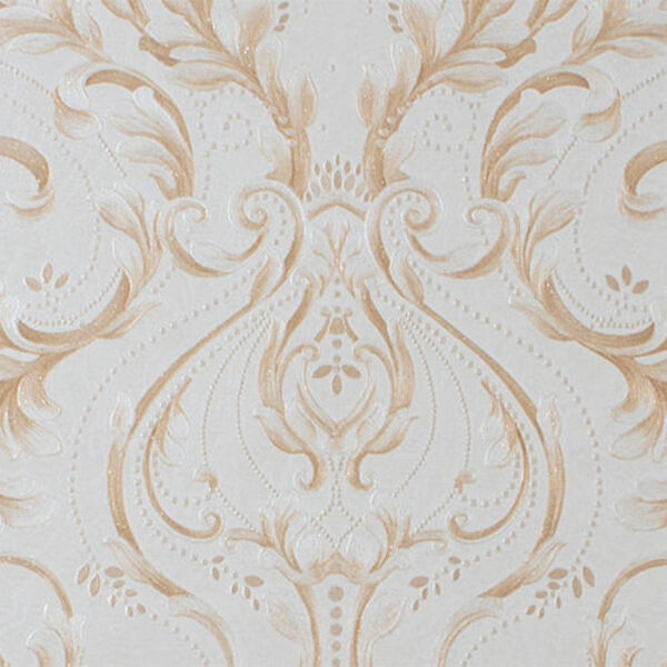 [5m²] Papel De Parede Arabesco Dourado - Pp370 Rolo De 5m2