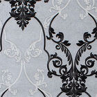 [5m²] Papel De Parede Arabesco Preto Metalizado - Pp369 Rolo