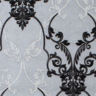 [5m²] Papel De Parede Arabesco Preto Metalizado - Pp369 Rolo