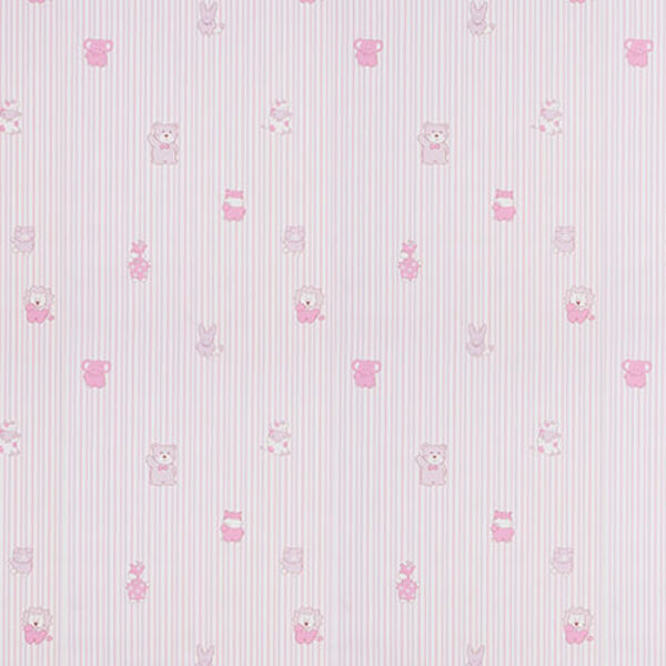 [5m²] Papel De Parede Infantil Listrado Happy World - Pp197-2