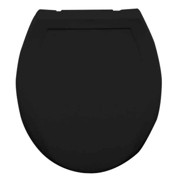 Assento Sanitario Convencional Almofadado Preto Mebuki Leroy Merlin