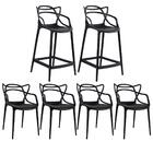 [encerrado] Kit 4 Cadeiras + 2 Banquetas Médias Masters Alleg