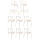 [encerrado] Kit 6 Cadeiras + 2 Banquetas Altas Masters Allegra