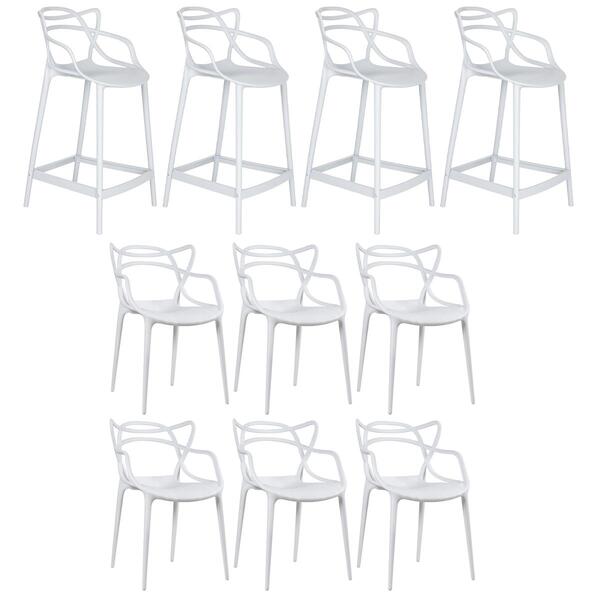 [encerrado] Kit 6 Cadeiras + 4 Banquetas Médias Masters Alleg