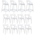 [encerrado] Kit 8 Cadeiras + 4 Banquetas Médias Masters Alleg