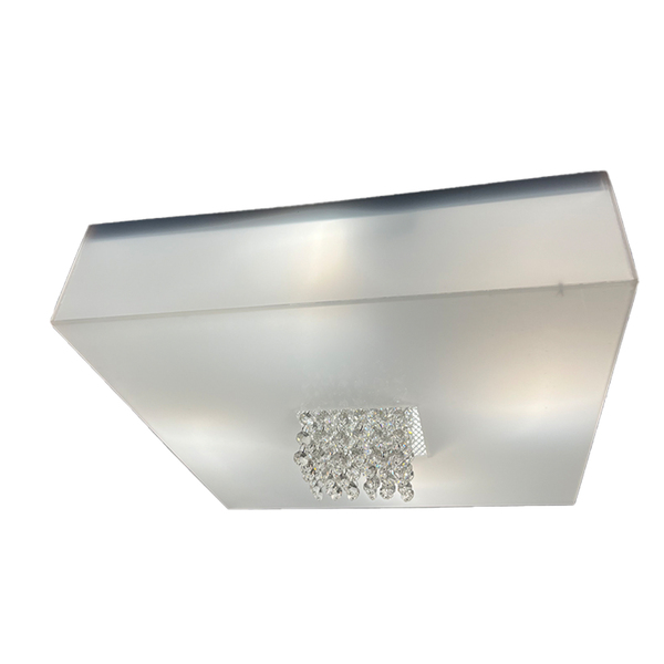 (não Ativar) Luminária Plafon Sobrepor Box Acrílico Cristal 4