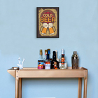  Quad 27X37 Cold Beer Prt